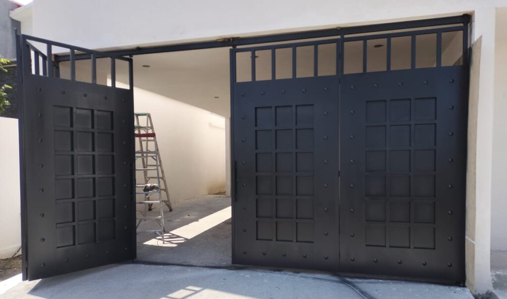 porton de herreria plegable